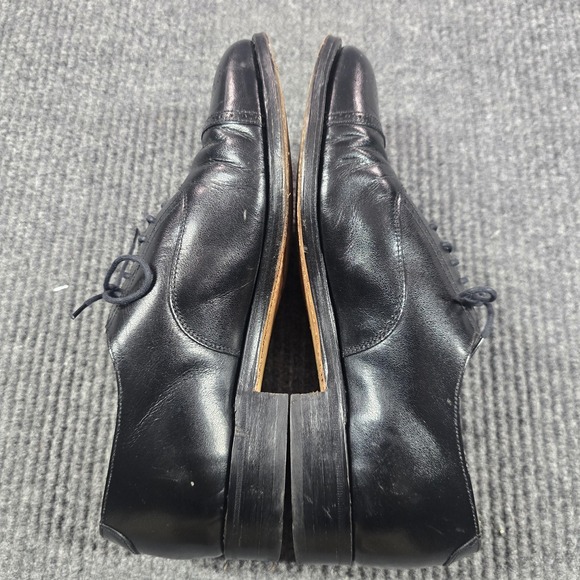 Grenson Shoes Mens 9 Black Leather Cap Toe Oxford Dress England 6244/01 main image 7